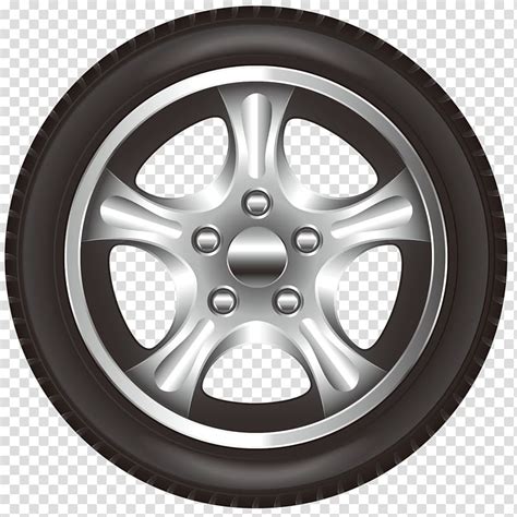 Car Wheel Tire Rim Front Car Wheel Hub Transparent Background Png