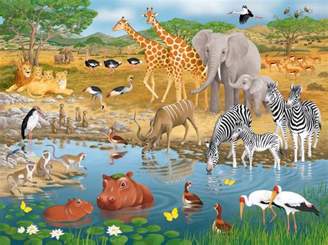 African Animals, 24 Pieces, Ravensburger | Puzzle Warehouse