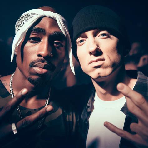 Made an AI Generated Image of 2Pac and Eminem, i hope it's ok to post ...