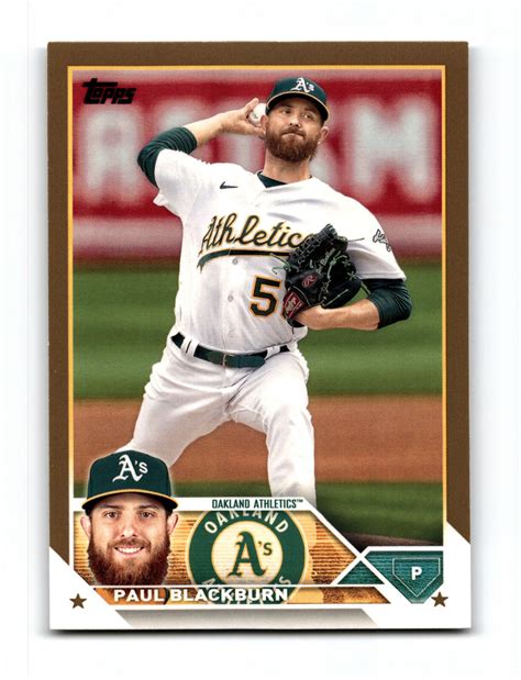 Topps Paul Blackburn Oakland Athletics Gold Ebay