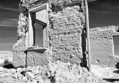 Ruins of Fort Churchill, Nevada Stock Image - Image of desolation ...