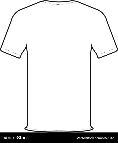 Back T Shirt Royalty Free Vector Image Vectorstock