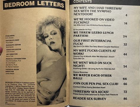 Bedroom Letters 7 1993 Adult Digest Letters Booklet Vm16