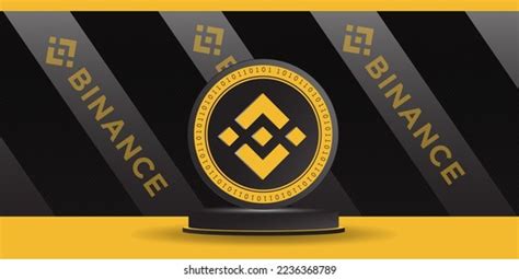 Binance Bnb Crypto Coin Token Banner Stock Vector Royalty Free