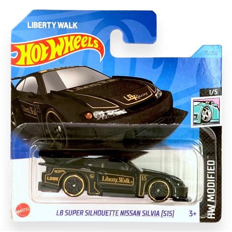 Miniatura Carro Hot Wheels LB Super Silhouette Nissan Silvia S Liberty Walk Preto HW