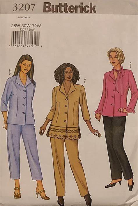 Butterick Full Figure Sewing Patterns 3039 3095 3207 6953 Plus