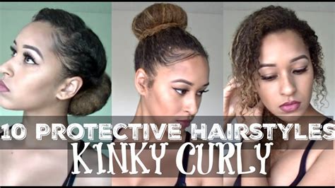 10 Protective Hairstyles For Kinky Curly Hair Lexi Noelle YouTube