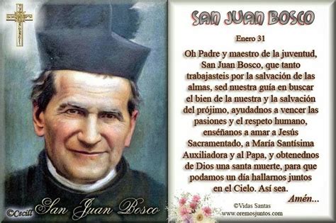 Imágenes de Cecill Estampita y Oración a San Juan Bosco Juan bosco