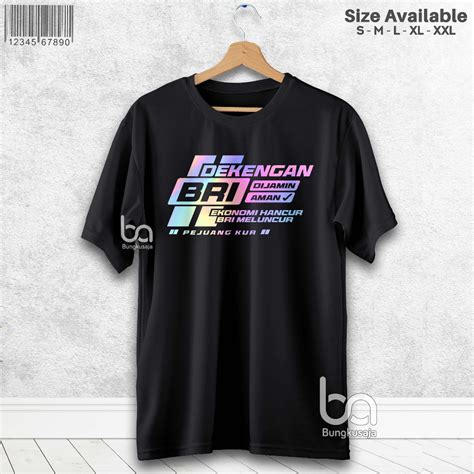 Jual Kaos Dekengane BRI Hologram Rainbow Series Baju Dekengan BRI