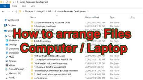 The Best Way To Organize Your Computer Files And Folders Youtube