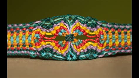 tutorial pulsera macramé cavandoli modelo 2 (pulseras de hilo ) - YouTube