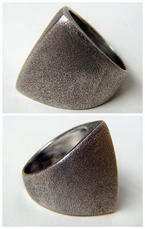 Dulcekappavintage Modernist Brutalist Vintage Ring Sterling