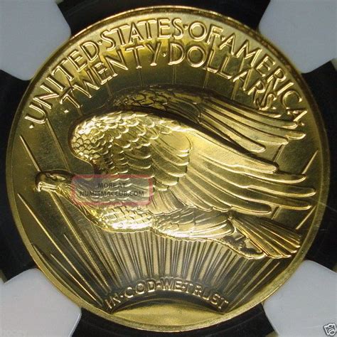 Ultra High Relief Saint Gaudens Double Eagle Gold Coin Ngc Ms