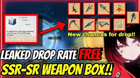 Tower Of Fantasy Free Ssr Weapon Sr Weapon Youtube