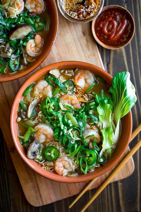 Spicy Shrimp Ramen Bowls Recipe Peas And Crayons