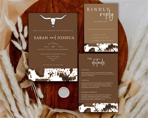 Cowboy Wedding Invitations