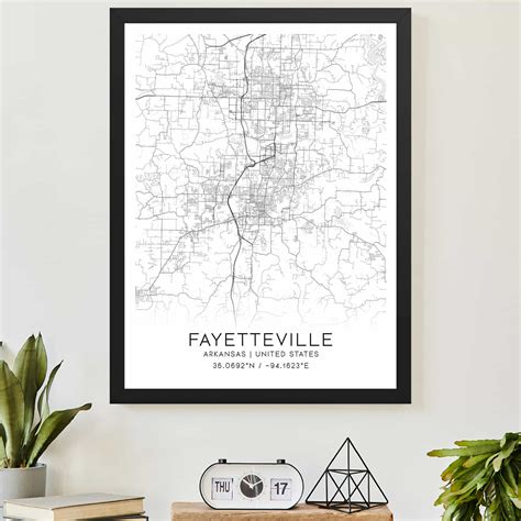 Westbrook Maine Map Poster Modern Home Decor Wall Art Print Custom Maps And Posters