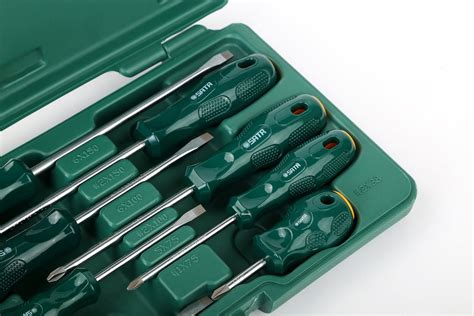 Комбинированный набор крестовых и плоских отверток 8шт серия А SATA ...