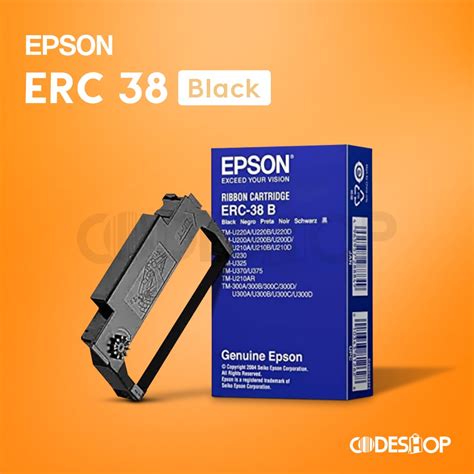 Jual Tinta Epson Tmu 220b Tm U220d Original Erc 38 Black Pita Hitam