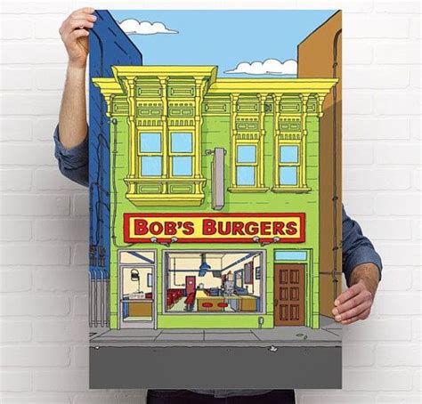 Bob's Burgers Poster // Bob's Burgers Print // Illustrated // Bob's ...