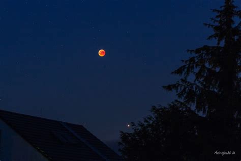 Impressionen Von Der Totalen Mondfinsternis Am Juli