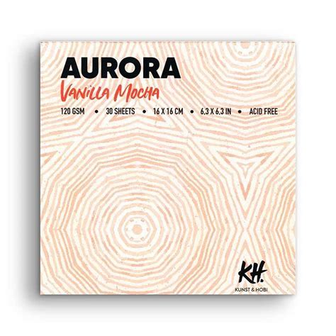 Blok Aurora Vanilla Mocha 16 x 16 cm 120 g beżowy papier Aurora