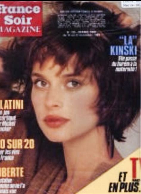 Nastassja Kinski Covers France Soir Magazine November 1985 Magazine Cover Cover Hair Beauty