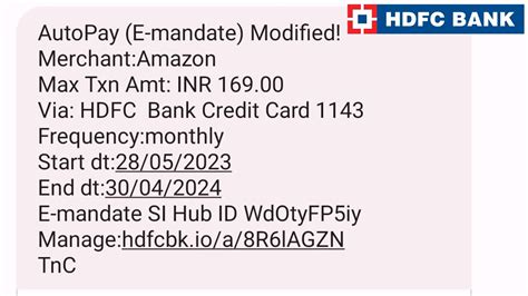 How To Cancel Auto Mandate In Hdfc Credit Card Debit Card YouTube