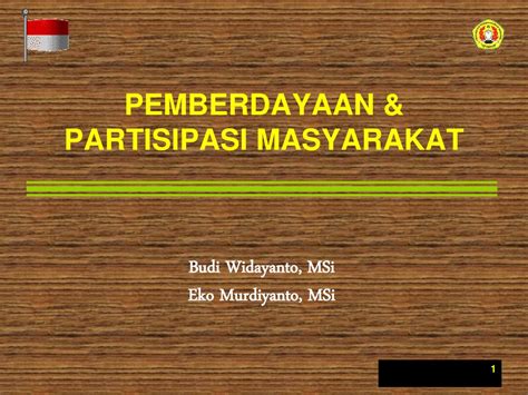 Pemberdayaan And Partisipasi Masyarakat Ppt Download