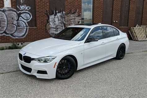 BMW F30 Sedan 3 Series with 18" ARC-8 Wheels in Satin Black