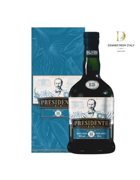 Rum Presidente Marti Añejo 15 Anos Solera 70cl Boxed