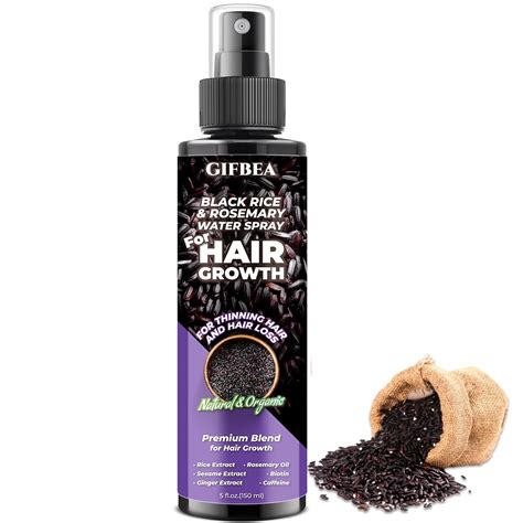 Amazon Organic Black Rice Water Hair Growth Spray For Men And