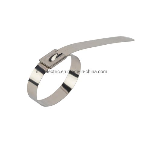 High Resistance Ball Lock 316 Stainless Steel Cable Ties In Heavy Duty