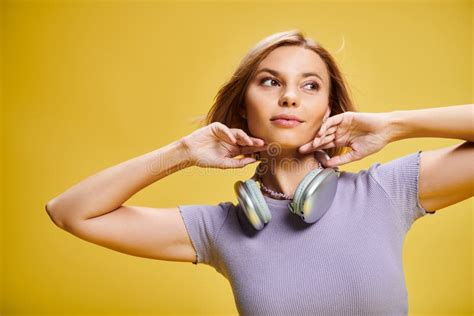 Beautiful Joyous Woman With Short Blonde Stock Image Image Of Urban Polished 316474381