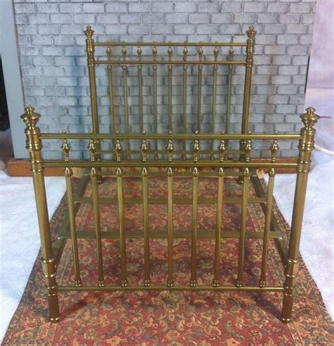 Val Tretter Brass Bed Brass Bed Doll House Bedroom Dollhouse Furniture