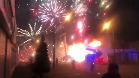 Russian Fireworks Factory Engulfed In Flames World News Sky News