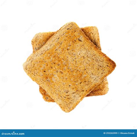 Bread Toasts Isolated Toasted Sandwich Square Slices Loaf Pieces For