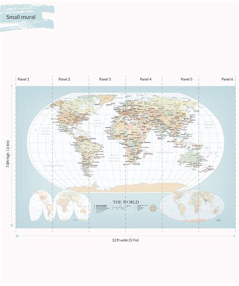 National Geographic Wall Map Mural