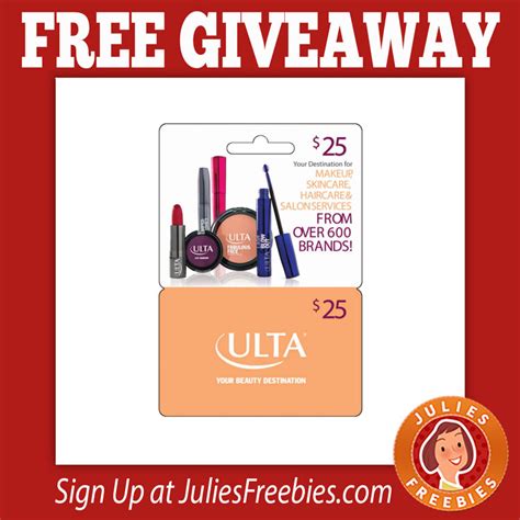 Free Ulta Beauty Gift Card Giveaway - Julie's Freebies