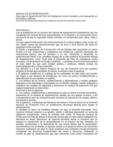 Pdf A Manual De Autoproteccion Cecam Es Pdf Filegeneral De