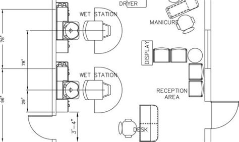 Beauty Salon Floor Plan Design Layout Square Foot