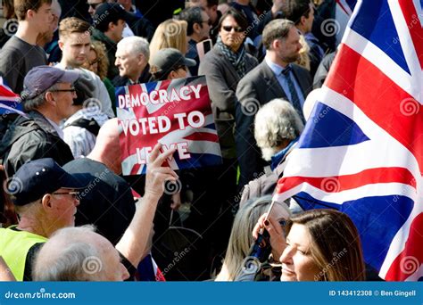 Brexit Day Protest In London Editorial Stock Photo Image Of Brexiters