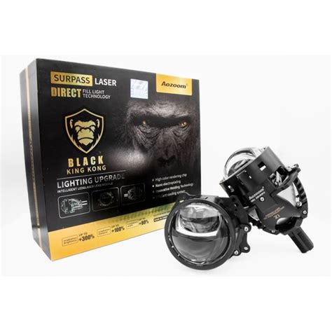 Aozoom BLACK KING KONG 75W Proiettori Lenticolari Led 3 Pollici + Laser ...