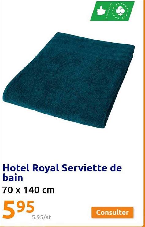 Promo H Tel Royal Serviette De Bain Chez Action Icatalogue Fr