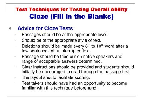 Ppt Testing For Language Teachers 101 Powerpoint Presentation Free