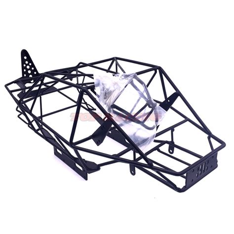 Rc 110 Scale Axial Wraith Rr10 Bomber Full Metal Frame Body Roll Cage Black Ebay