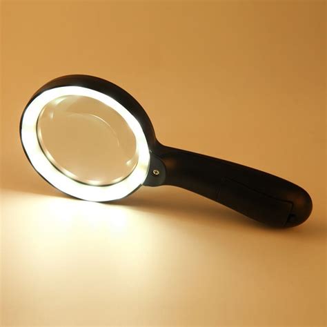 Лупа с подсветкой 10х, 90 мм, с подсветкой (12 LED) - купить с ...