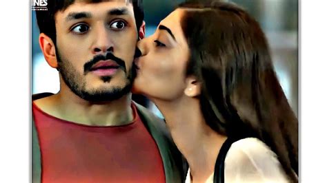 The Boy Kiss Girlfriend Love Wattsapp Akhil Akkineni Nidhhi