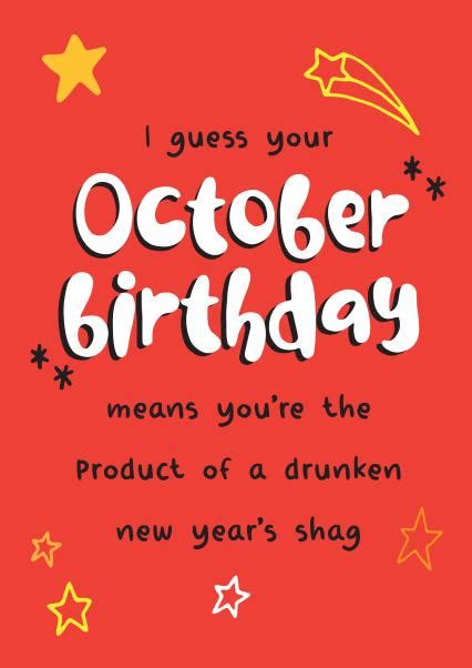 Funny October Birthday Card For The Libra In Your Life Thortful