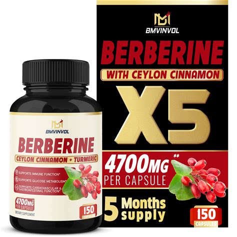 Buy Berberine Supplement 4700mg 5 Months Supply High Potency With